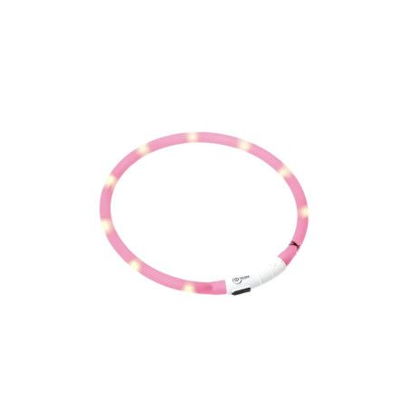 COLLAR NERA LED FLAMINGO