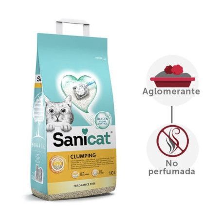 Sanicat Clumping Arena Aglomerante Sin olor para Gatos