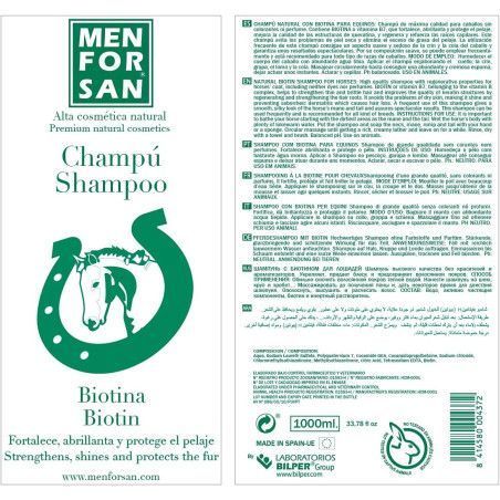 CHAMPÚ PARA CABALLOS CON BIOTINA