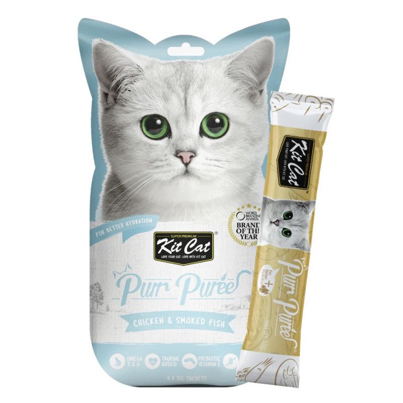 PurrPuree - Pollo y Pescado Ahumado 60g