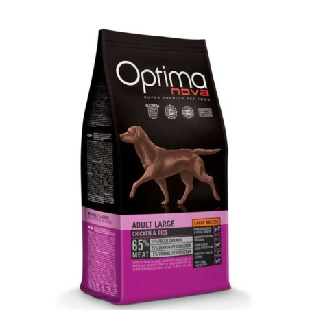 OPTIMA NOVA ADULTO LARGE CHIKEN&RICE CON CARNE FRESCA