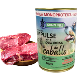 Comida Húmeda 400gr Caballo - Lata Impulse