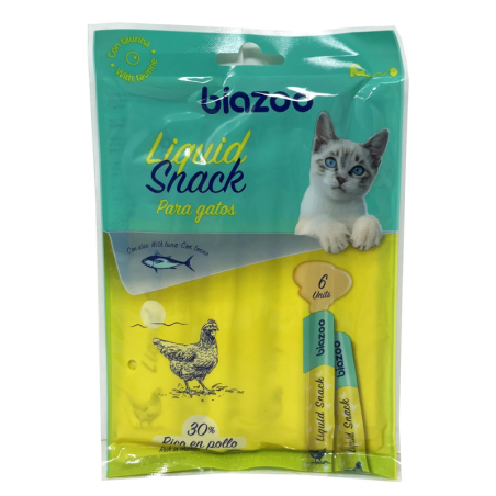Snack Liquido para Gatos - Sabor Pollo (6x15gr)