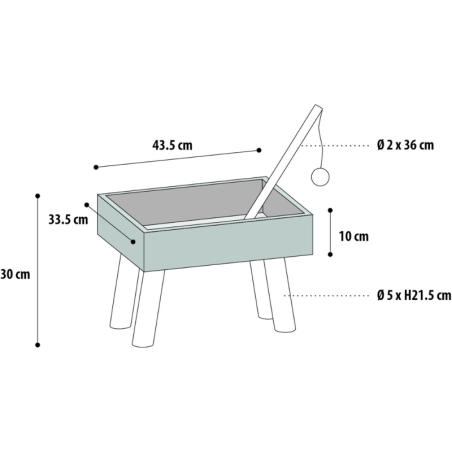 Mueble Scandi para Gatos | Zona de Descanso