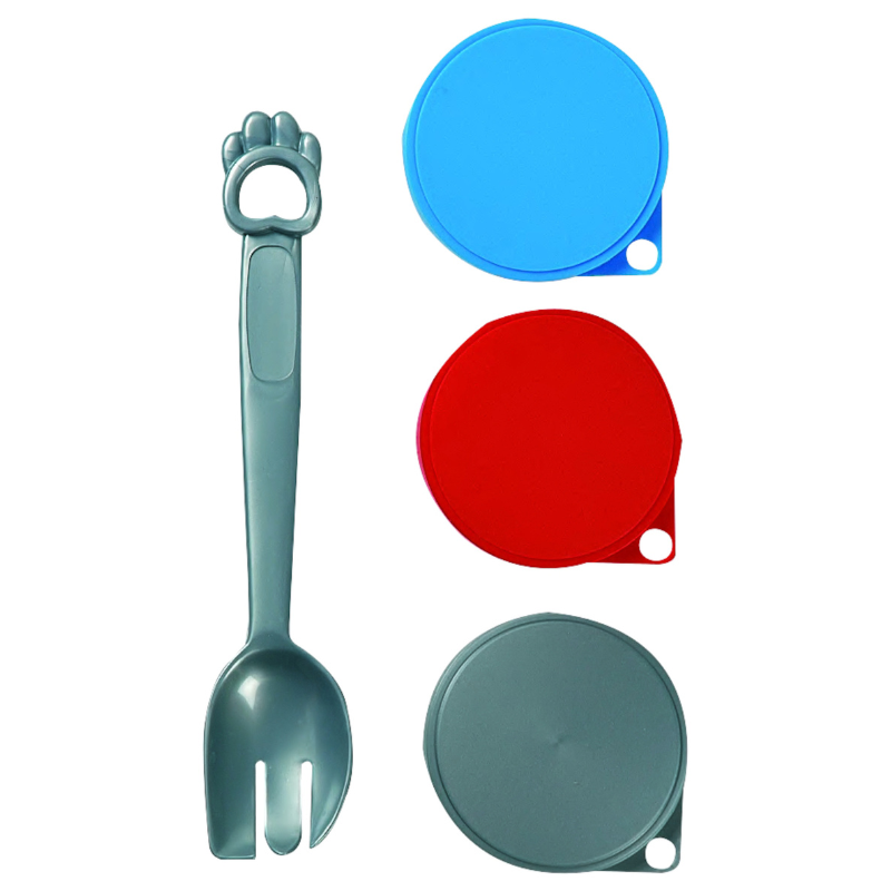 Pack 3 Tapas + Cuchara | Latas de Comida Húmeda