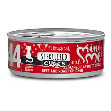Lata Mini-Me Cubes Cat de Ternera y Pollo Asado 85gr - Disugual