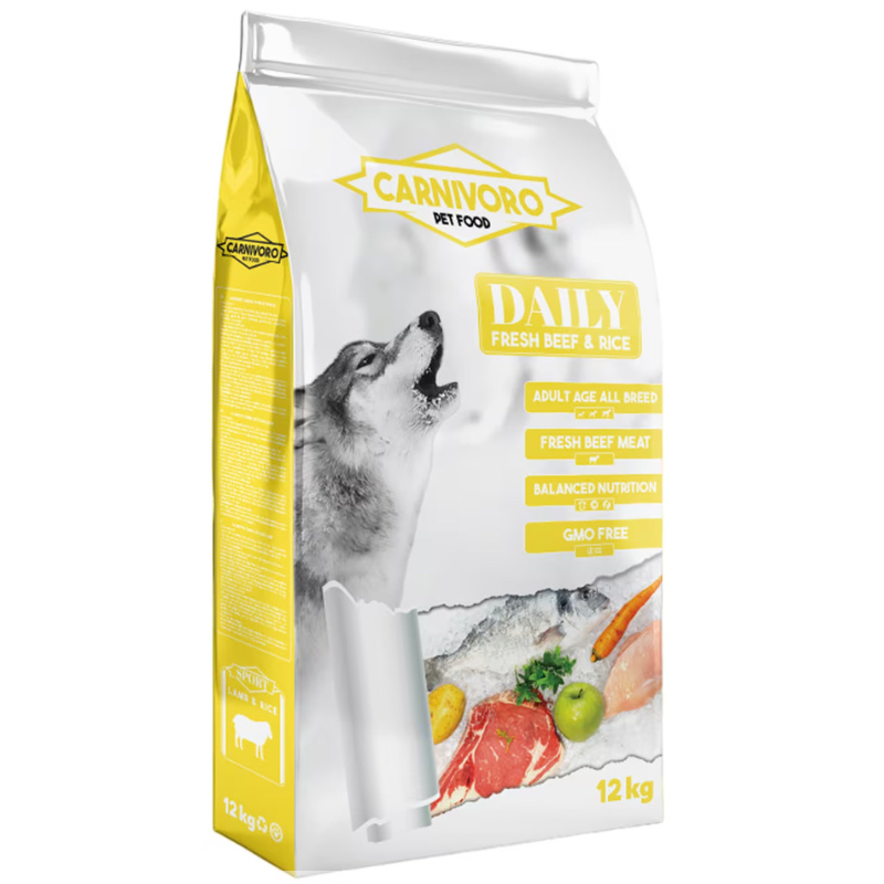 Carnivoro Daily de Ternera y Pollo - Pienso para Perros 12Kg