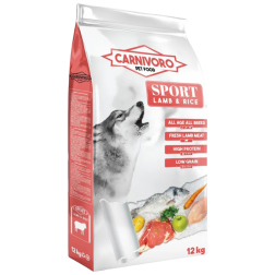 Carnivoro Sport de Cordero y Arroz - Pienso para Perros 12Kg