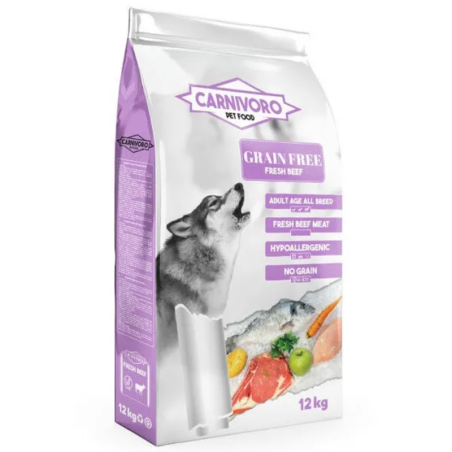 Carnivoro Grain Free Fresh de Ternera y Lentejas - Piensos Para Perros 12Kg