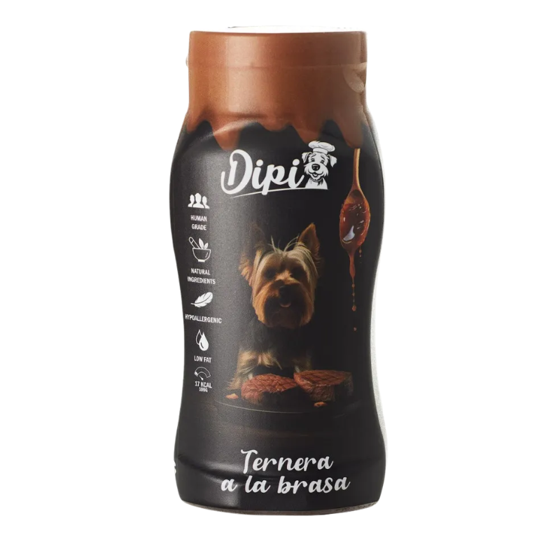 Salsa Dipi para Perros - Ternera a la Brasa 300ml