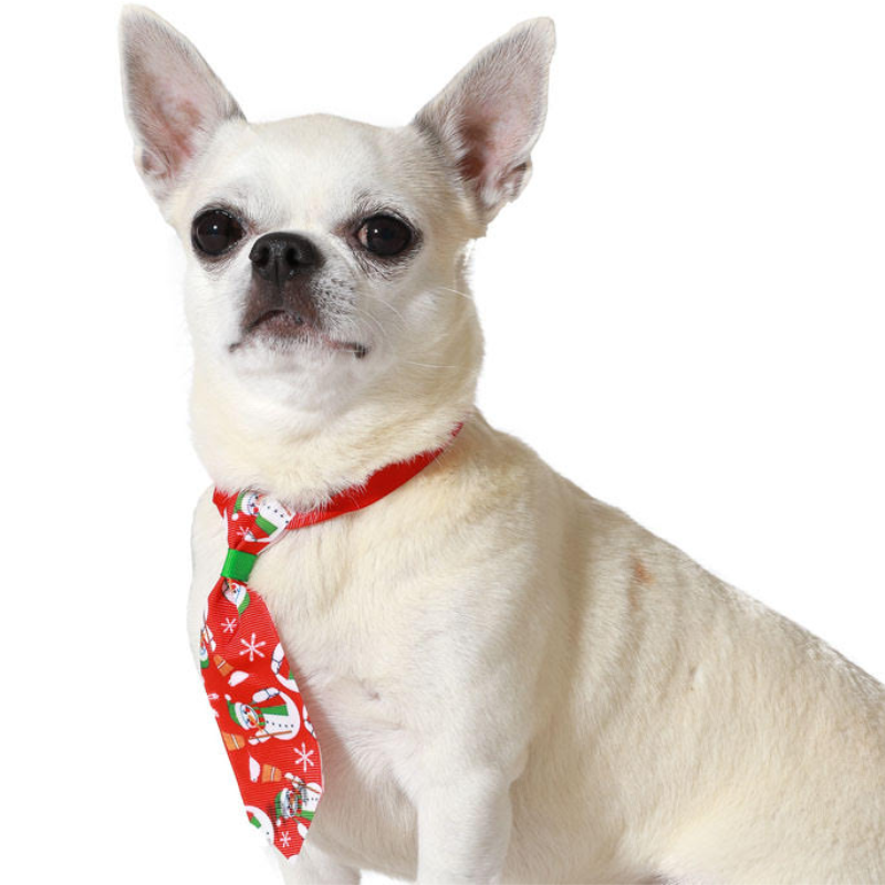 Corbata Navideña Roja de 13cm para Perros