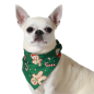 Pañuelo Navideño Verde para Perros - 60x45cm