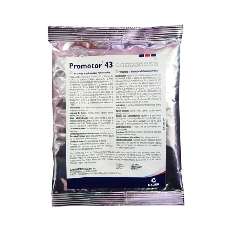 Promotor 43 | Suplemento Vitamínico para Animales