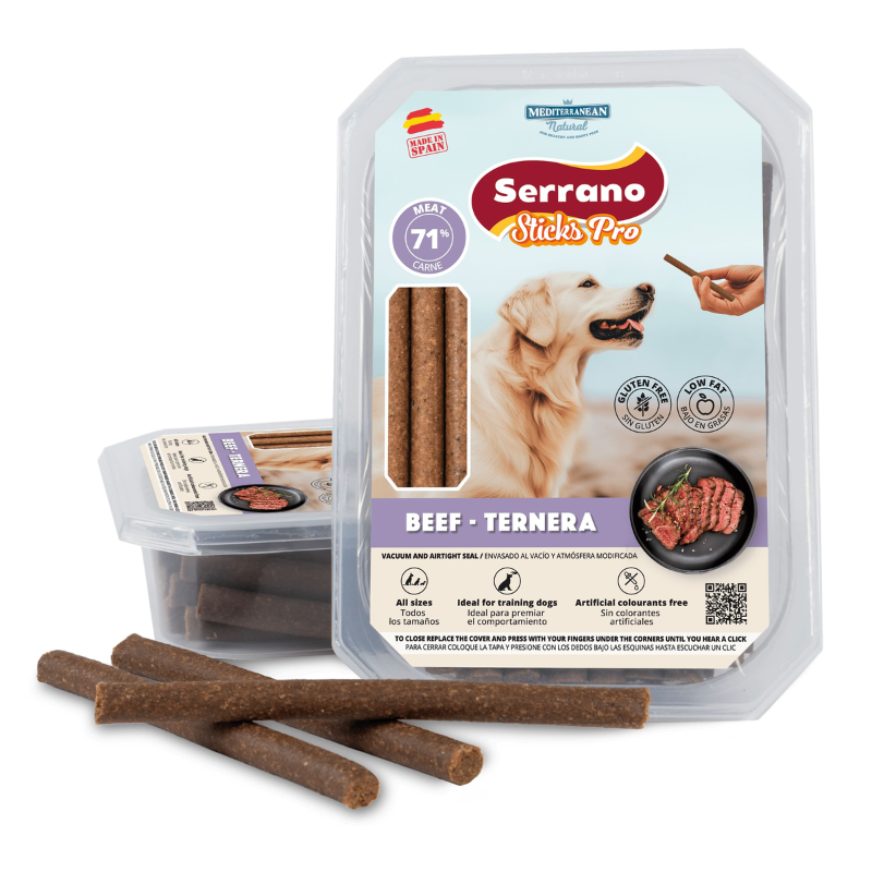 Serrano Sticks Pro Ternera - Mediterranean Natural Serrano Sticks Pro Ternera - Mediterranean Natural