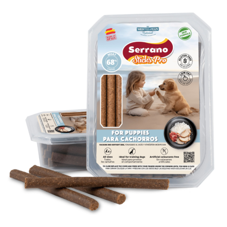 Serrano Sticks Pro Puppies 800gr - Mediterranean Natural