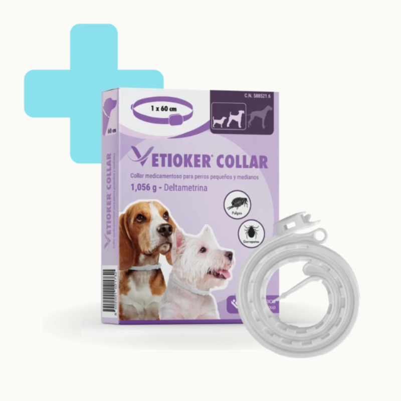 Vetioker Collar Antiparasitario para Perros 60cm