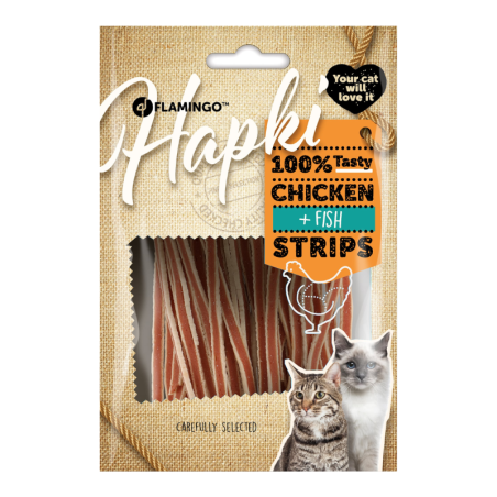 Hapki Tiras de Sushi de Pollo 85gr - Snack para Gatos